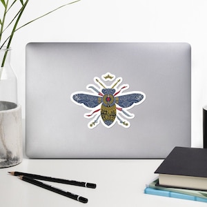 Queen Bee Sticker - Arte de naipes