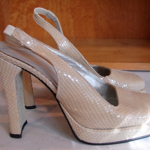 champagne slingback shoes