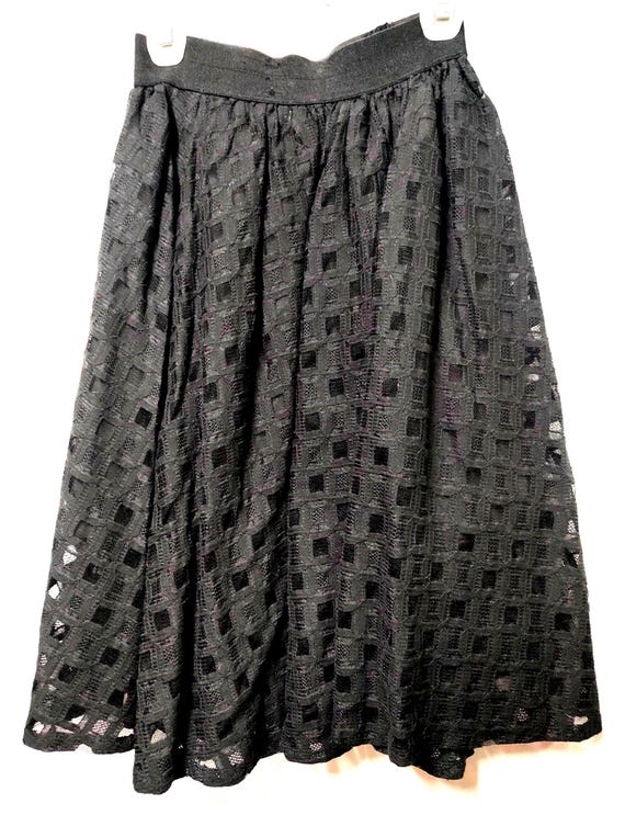 BCBGeneration Women's Black Patterned Pull On Mid… - image 1