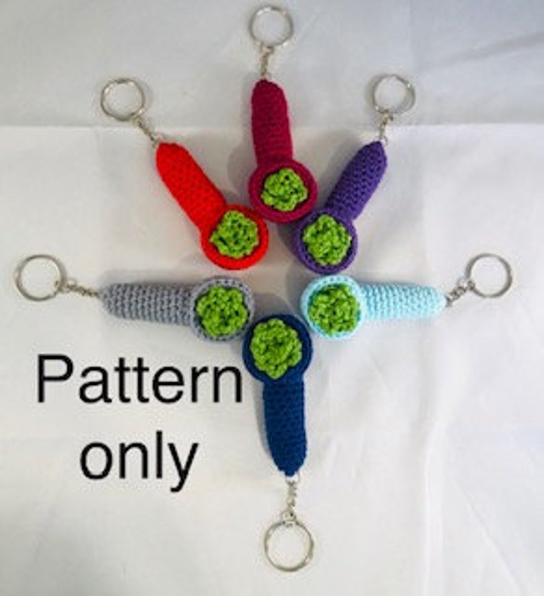 Weed Pipe Keychain Pdf. Pattern/weed/weed crochet/marijuana/pot/stoner/gag gift/key chain/gift 