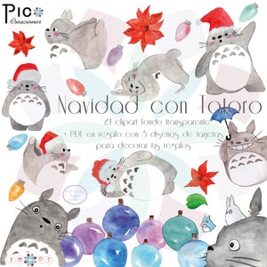 My Christmas with Totoro #navidad #totoro #nochebuena #gorrito #luces #gorrito #invierno
