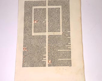 1486 original Manuscript The Decretals of Pope Gregory IX printed by Peter Drach Incunabula Liber Secundus 004