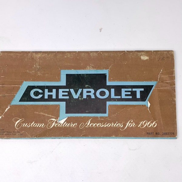 1966 Chevrolet Accessories Sales Brochure