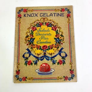 Rare Cookbook “ Knox Gelatine “ 1943 published by The Charles B. Knox Gelatine Co.