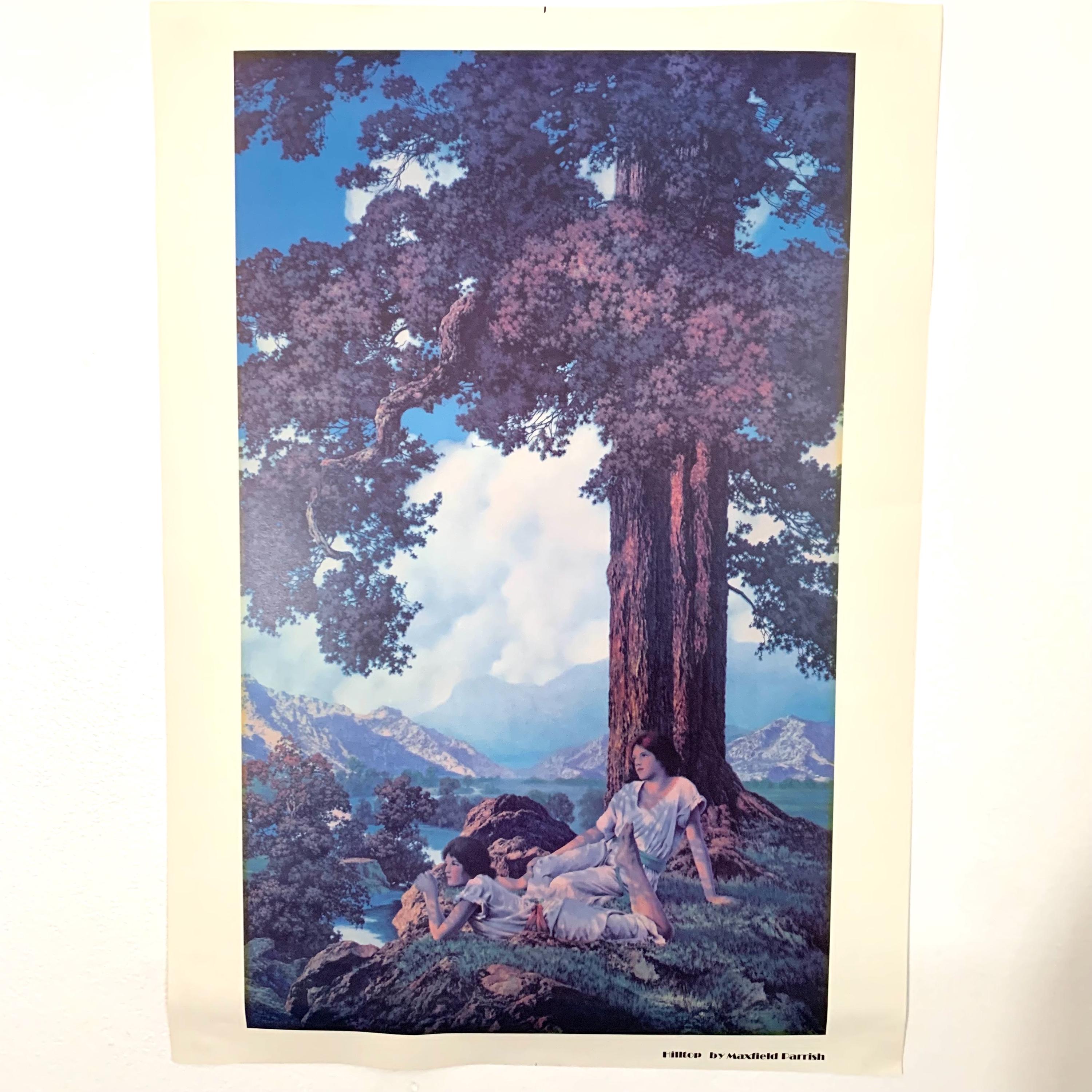 Fine Art Litho Hilltop by Maxfield Parrish Open Edition 1970 Large