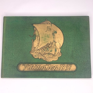 1951 Paramount Junior High School Year Book California Autographs Viking Log