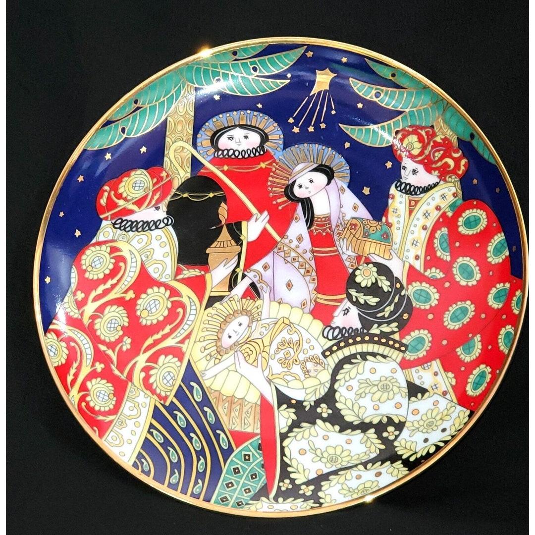 House of Faberge the Nativity Christmas Decorative Plate Franklin Mint
