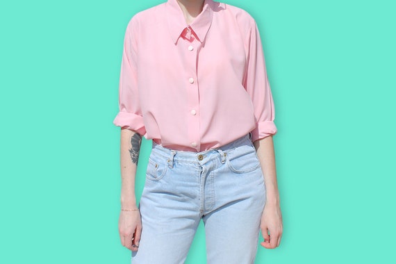 Valiente Cilios Seleccione Camiseta de la secretaria rosa pastel de los años 80 Miami - Etsy México