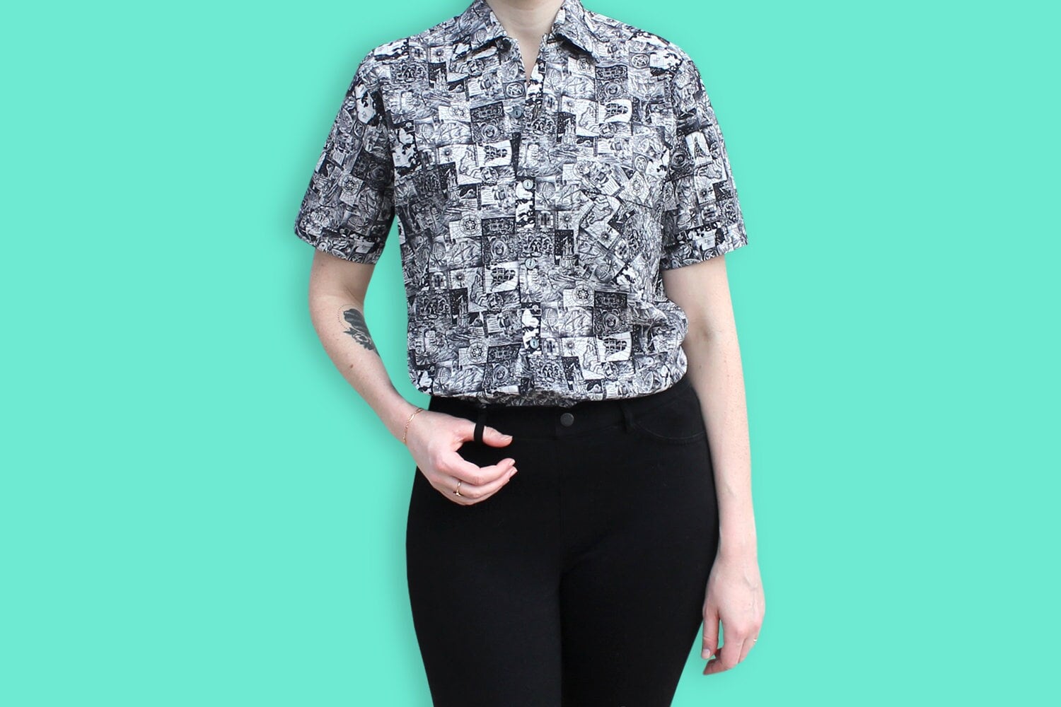 Map Print Silk Shirt - Women - Ready-to-Wear