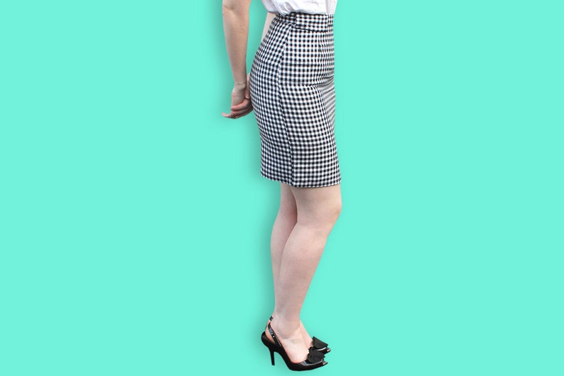 90s Gingham Mini Skirt