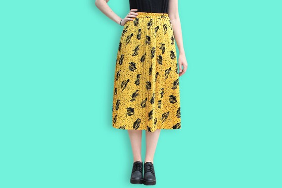 mid length skirts 80s