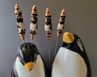 Martini Pick - Ceramic King Penguins