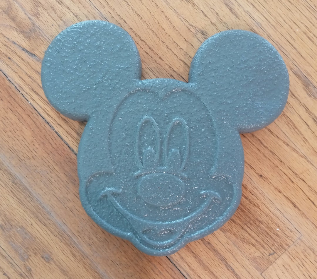 Mickey Mouse Garden Stepping Stone, Hand-cast Concrete Decorative Stone ...