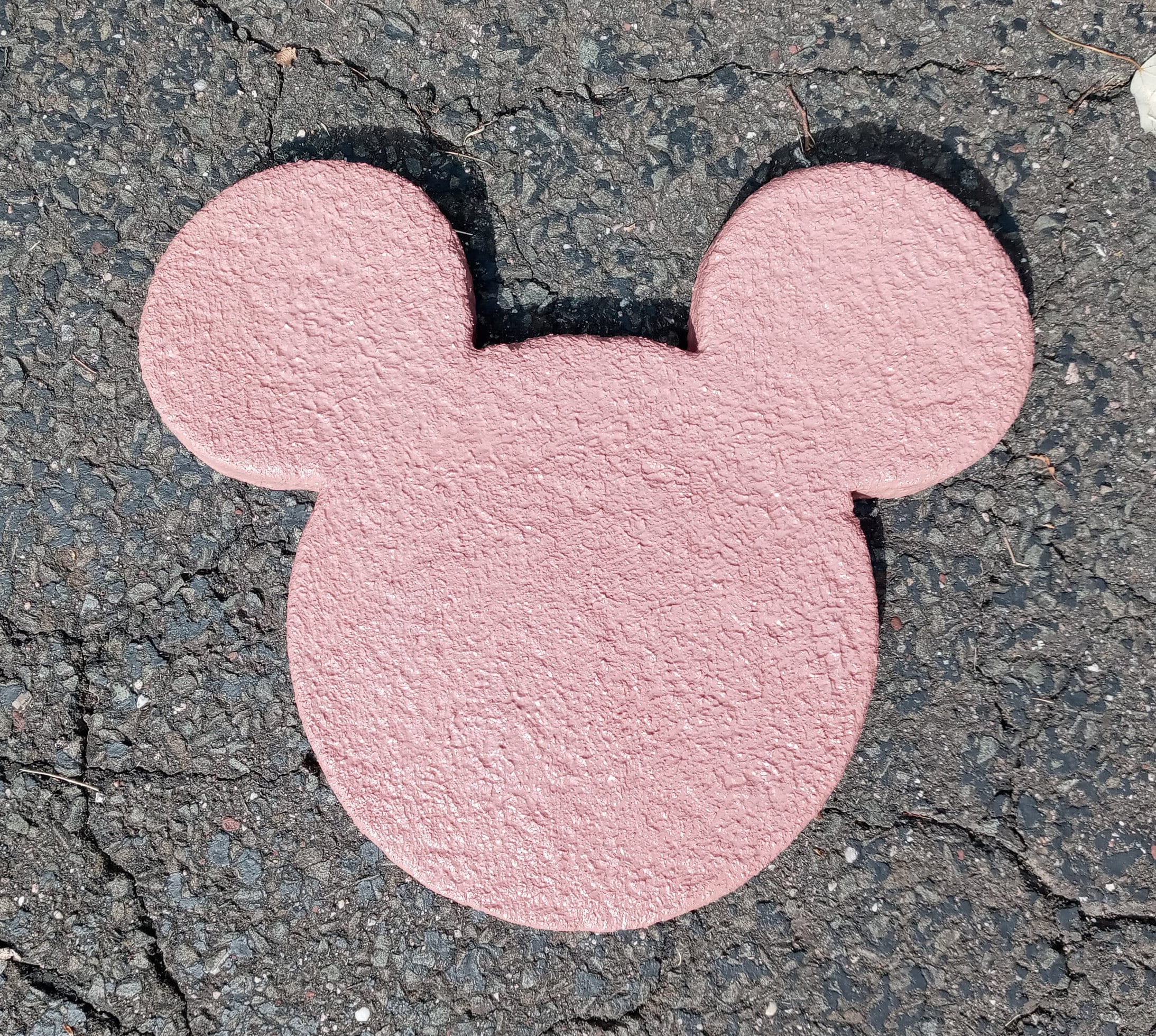 Mickey Mouse Garden Stepping Stone, Hand-cast Concrete Decorative Stone ...