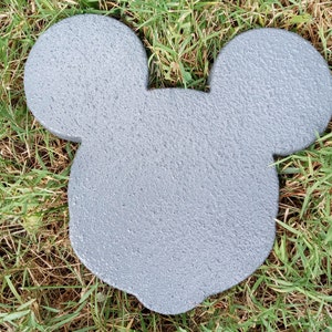 Medium size MICKEY MOUSE Garden Stepping Stones Decorative Stones cast in concrete 9 color options Hand-made