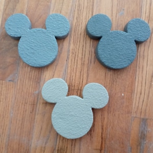 Small MICKEY MOUSE Garden Stepping Stones Decorative Stones cast in concrete 9 color options