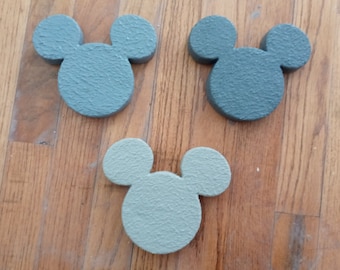 Small MICKEY MOUSE Garden Stepping Stones Decorative Stones cast in concrete 9 color options