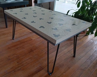 Disney Inspired Coffee Table – Stone Coated with Mickey Mouse Heads