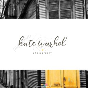 Camera premade logo design, Photography logo design, Branding package, Heart logo, Business branding  - F4