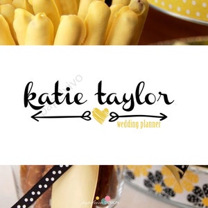 Logo design / Premade logo design / Branding package / Heart logo / Modern logo / Blogger logo / Signature logo / Events logo - H3