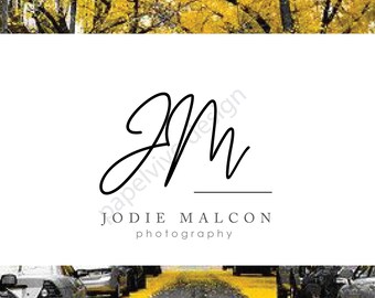 Signature logo design-Branding package-Brand identity-Premade logo design-Black and white logo-Initials logo-Monogram logo - F6