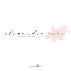 Boutique watercolor premade logo design / Artist logo / Photography logo / Events logo /Elegant logo / Floral logo / Branding package - WF9