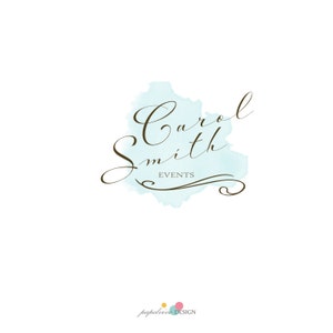 events premade logo,watercolor premade logo design, artist logo, photography logo, elegant logo