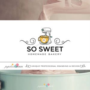 Predefiniti di logo - design della pasticceria di logo - cucina Logo - Logo - minimalista Logo torte-C17
