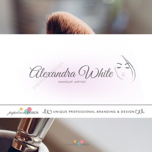 Makeup artist logo design, Branding package, Beauty logo, Hairdresser logo, Woman hair logo - B5
