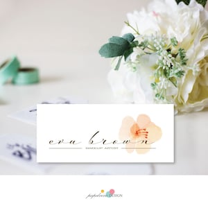 premade logo design, flower logo, makeup artist logo, events logo