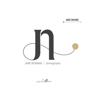 Custom initials logo / Photography logo / Minimalist logo / Signature logo / Modern logo / FREE watermark