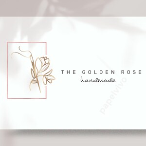 Sewing logo design, needle premade logo, rose gold boutique logo, branding package, embroidery logo, patchwork logo - SW12