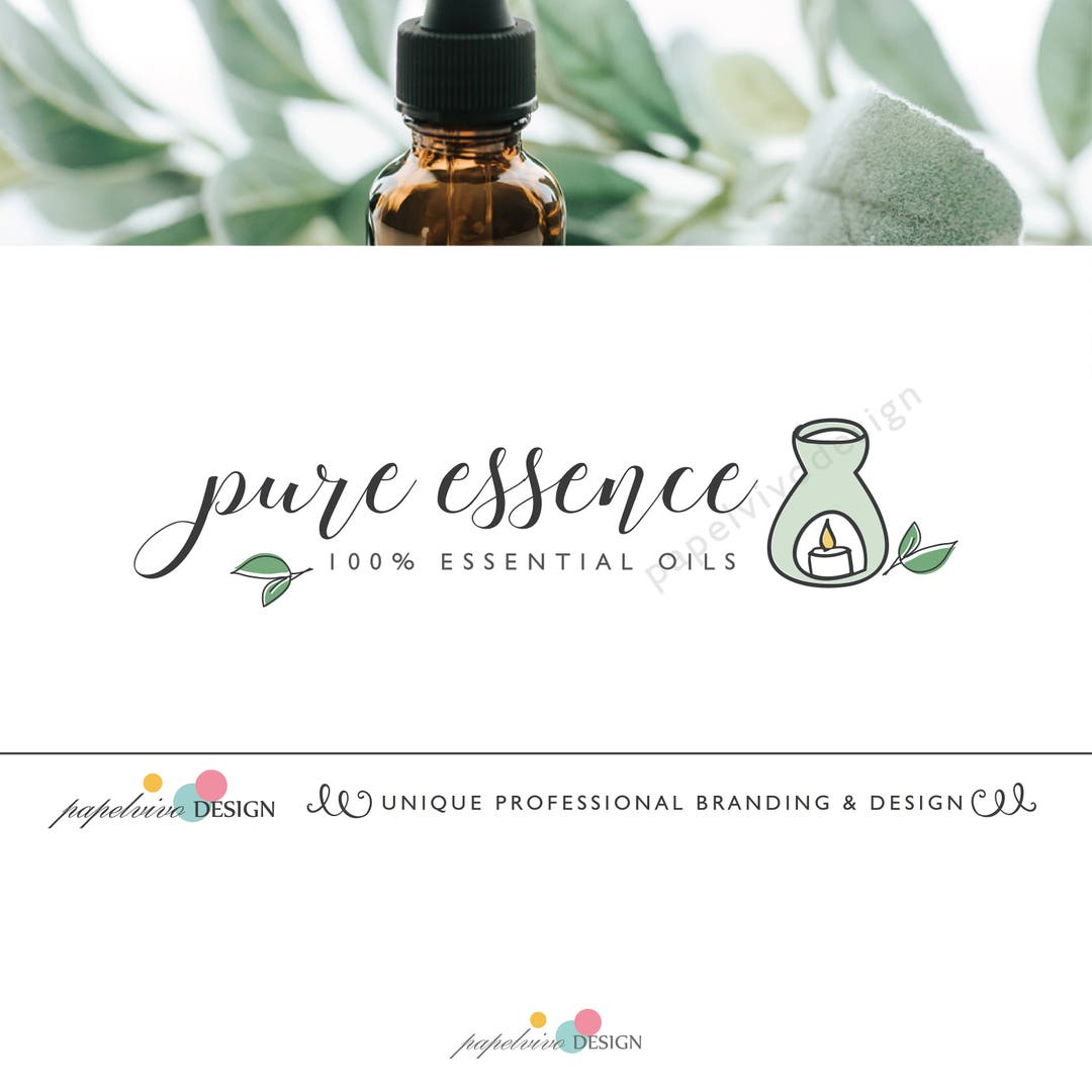 Aromatherapy Logo Design / Branding Package / Premade Logo / Etsy