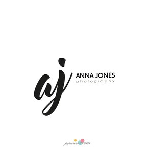 Custom initials logo / Photography logo / Minimalist logo / Signature logo / Modern logo / Black and white logo / FREE watermark