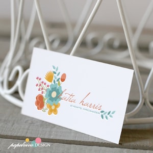 Premade logo design / Floral logo / Artist logo / Events logo / Colorful logo design