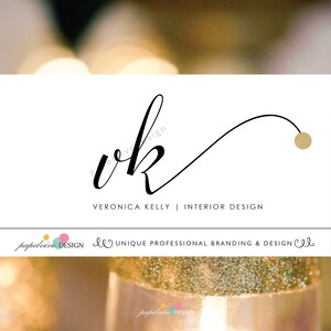 Initials logo design -Premade logo design-Brandind package-Monogram logo-Elegant logo design-Business logo-Black and gold logo design-I10