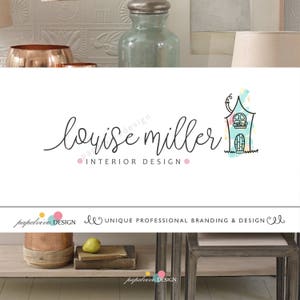 Diseño de logo decoradora-Logo inmobiliaria-Logo diseñadora interiores-Logo tienda decoracion-Logo casa - ST3