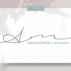 Premade logo design / Branding package / Photography logo / Minimalist logo / Signature logo / Initials logo /  FREE watermark - I3