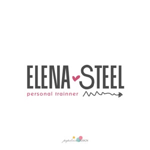 Ready made premade logo design, modern logo for professionals, personal trainner logo