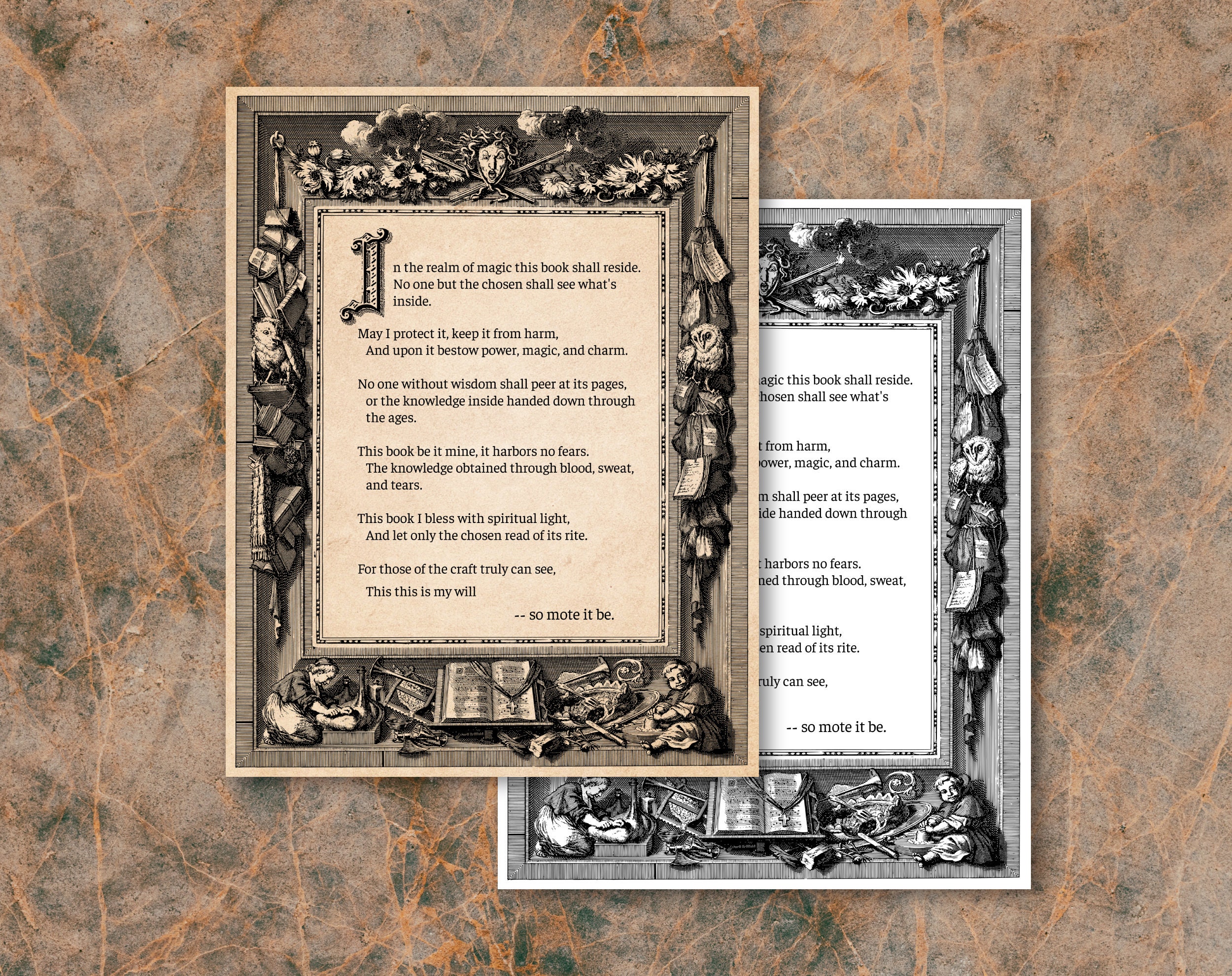 Book of Shadows Blessing, Book of Shadows, Book of Shadows Page ...