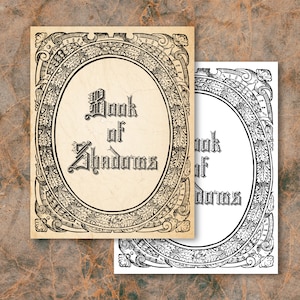 Okładka Księgi Cieni, Księga Cieni, Strona Księgi Cieni, Strona Grimoire, Pobieranie cyfrowe, Zaklęcia, Magia, Pogaństwo, Czarostwo, Wicca