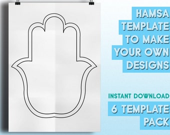 hamsa hand coloring etsy