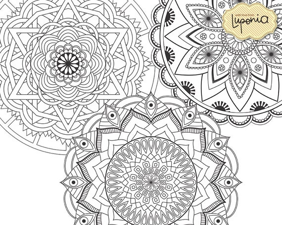 Desenho de Mandala de arte visual para Colorir - Colorir.com