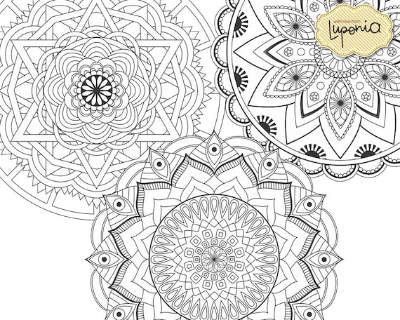 Desenho de Mandala de arte visual para Colorir - Colorir.com