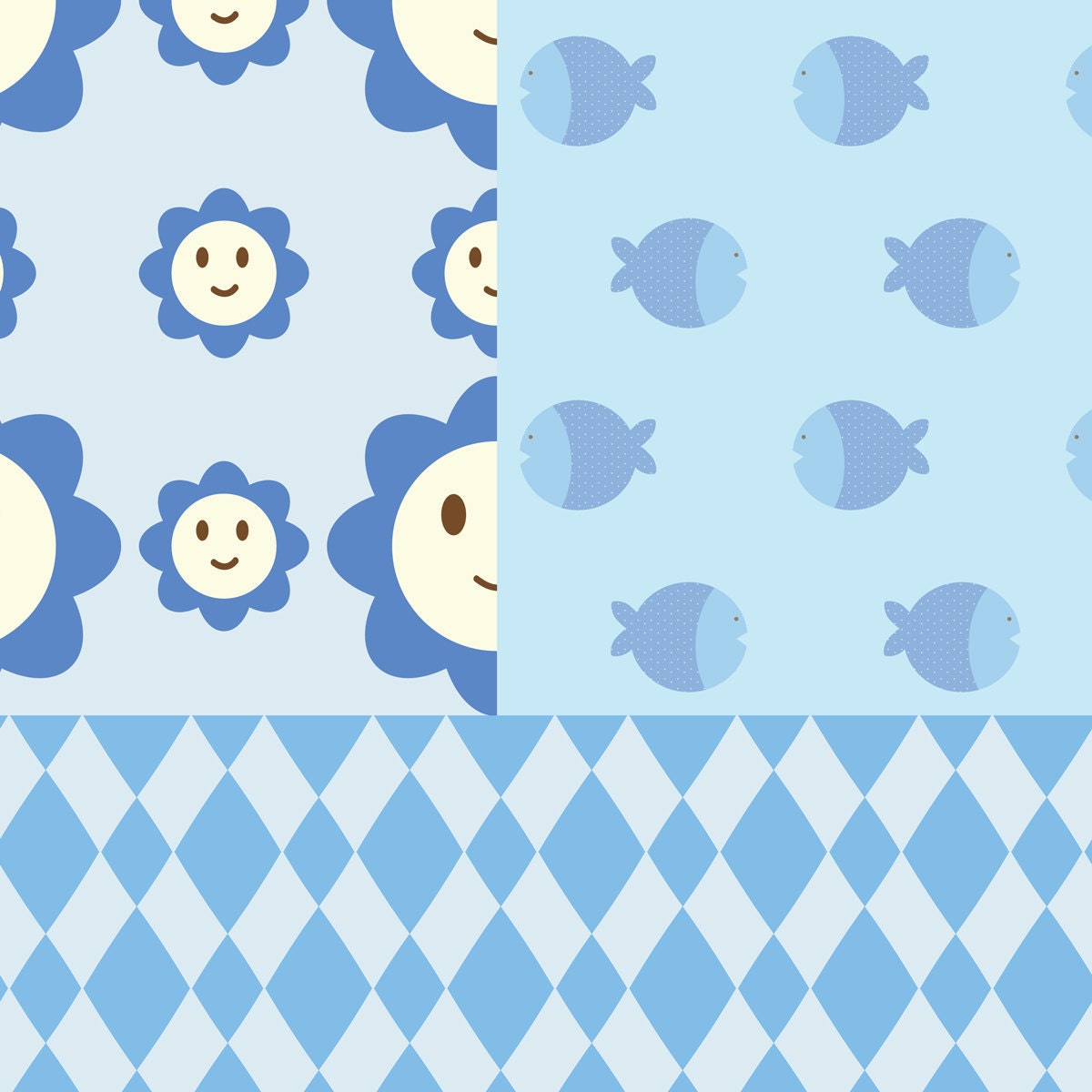 Baby Boy in Blue Digital Paper Pattern 50% OFF 14 High Res - Etsy