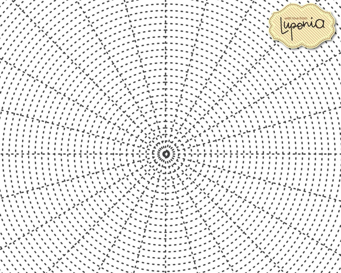 Mandala Grid Paper 12 Different Grids Etsy