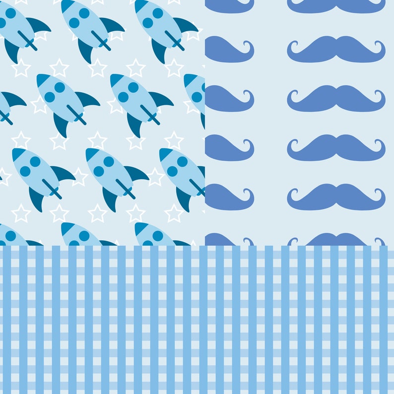 Baby Boy in Blue Digital Paper Pattern 50% OFF 14 High Res - Etsy