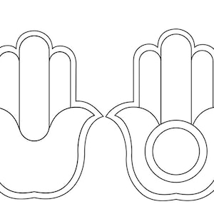 Hamsa Templates to Make Your Own Designs | 6 Beautiful Drawings ...