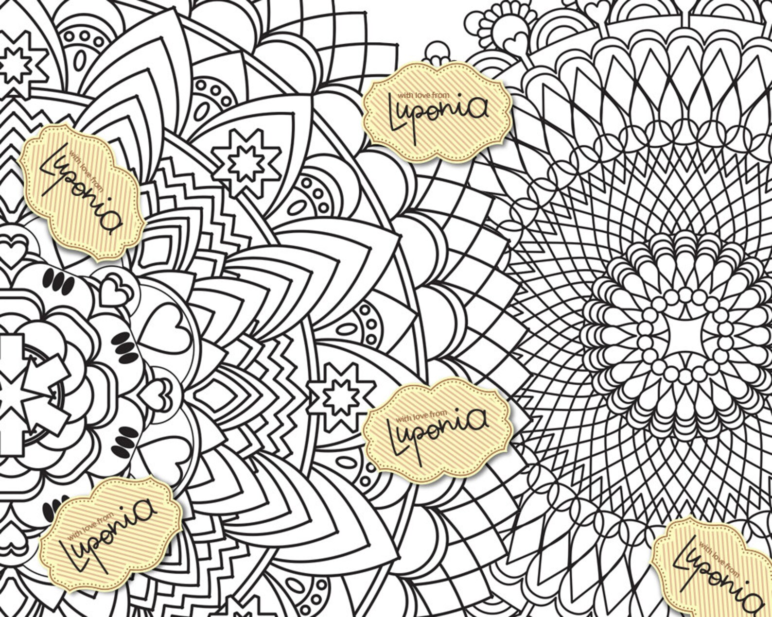 Mandalas Coloring Pages (hard) | Painting Book Level 2 (complex ...