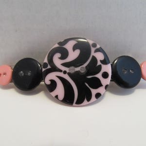 Hair Button Barrette- Birthday Gift- Gifts for Her-Hair Accessories- Hair Clip- Barrettes for Teens- Barrettes for Women- Hair Accessory